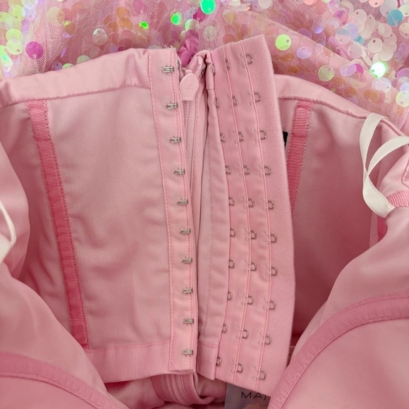 MAJORELLE Yasmina Gown in Iridescent Pink Multi Size M - Picture 6 of 10